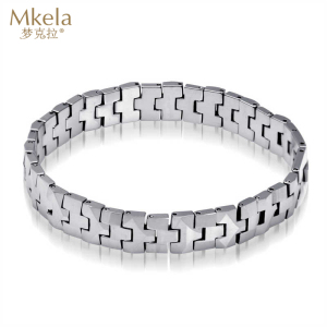 梦克拉Mkela 钨金男士手链 风行 手镯潮男饰品表带手链 如图