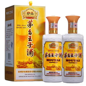 Amazon.co.jp: 茅台王子酒 金王子 アルコール53度500ml 2023年