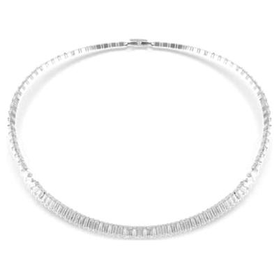 Swarovski女式项链闪耀设计可调节链条白钻奢华简约风