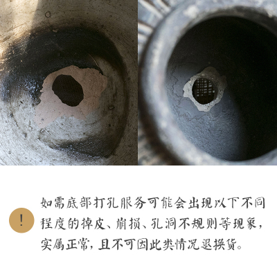 家柏饰(CORATED)雪巢艺术风格花瓶花盆花器装饰摆件几何创意粗陶土瓷复古 如需打孔请备注(打孔后不退不换) 大