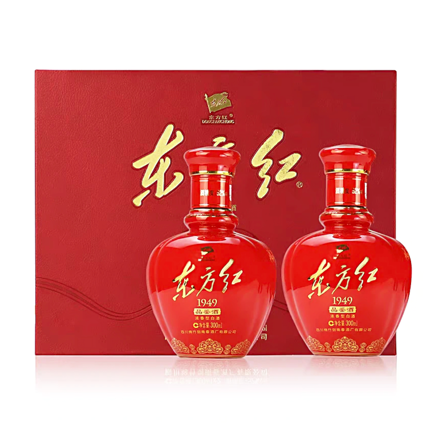 剑南春 东方红1949 52度300ml*2瓶 浓香型白酒礼盒