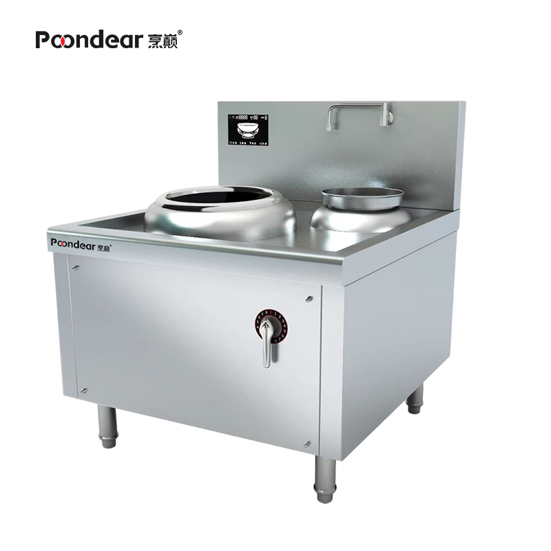 商用电磁小炒炉大功率凹面电磁灶小炒灶 一主一副 12kw PD-X400-E112Y