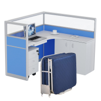 诚亿宏 办公桌屏风工位(含午休床) L-1416