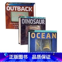 光与影视觉翻翻书3册 [正版]光与影视觉3D动画书 英文原版绘本 Dinosaur/Jungle/Ocean a Pho