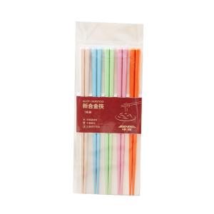 申魔五彩合金筷子家用快子创意分餐公筷儿童人物筷子餐具套装五色装新合金筷SC22K10