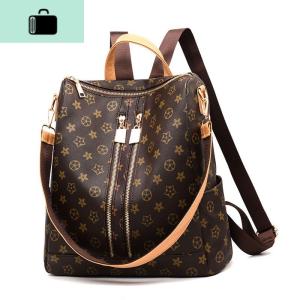 双肩包女韩版2020春季新款百搭女包时尚休闲两用软皮大容量背包潮NEW LAKE 咖啡色 咖啡色