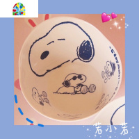 [68]日单史*比狗狗密胺碗餐具汤碗防摔可爱少女心ins北欧 FENGHOU 单独勺子黑奶牛
