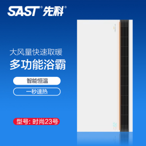 先科(SAST)浴霸吊顶电器(时尚23)集成吊顶式风暖卫生间家用取暖五合一嵌入式浴室