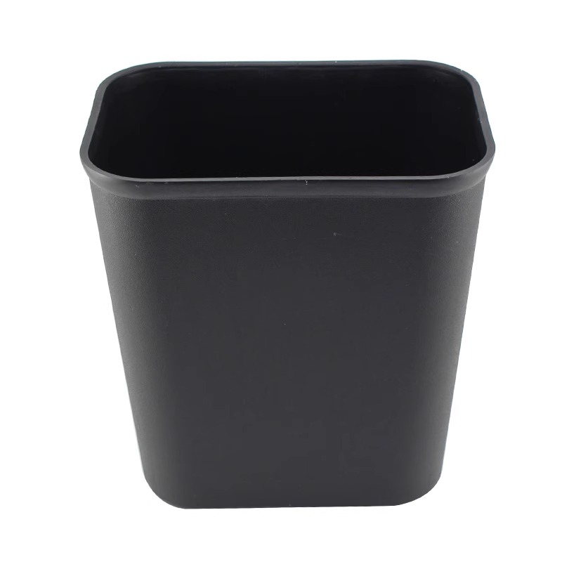 店客房垃圾桶宾馆垃圾桶无盖垃圾桶塑料桶 15L普通(黑色)