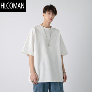 HLCOMAN高克t恤男短袖夏季无性别速干体恤潮牌简约白色情侣半袖