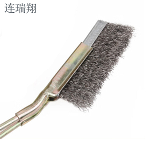 连瑞翔 直柄钢丝刷 不锈钢 铁把铁柄 刀刷 把