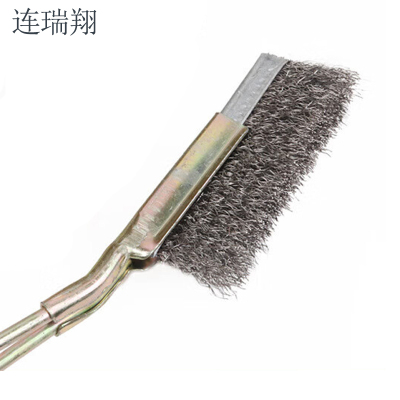 连瑞翔 直柄钢丝刷 不锈钢 铁把铁柄 刀刷 把
