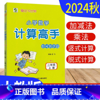 二年级上 [正版]计算高手二年级上册数学人教版RJ版 计算天天练习册小学计算能手二年级上册数学竖式计算题强化训练计算小达