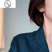 JiMi双耳圈连体无耳洞蚊香盘耳夹女圆环小巧圆圈简约气质耳环高级感新