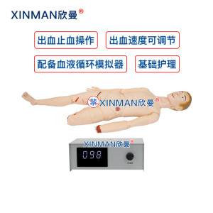 欣曼科教 开放性伤口止血包扎模拟人 战创伤救治技术训练人体模型XM-ZXTC