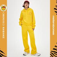 [1件3折价:88.5]美特斯邦威女士休闲卫裤宽松秋季时尚印花甜美针织休闲裤