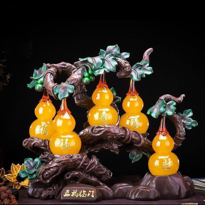 美帮汇葫芦摆件酒柜客厅创意房间布置摆设家居软装饰品乔迁开业礼品