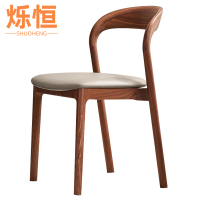 烁恒实木椅猫爪皮把