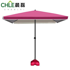 晨磊方伞酒红+底座/个