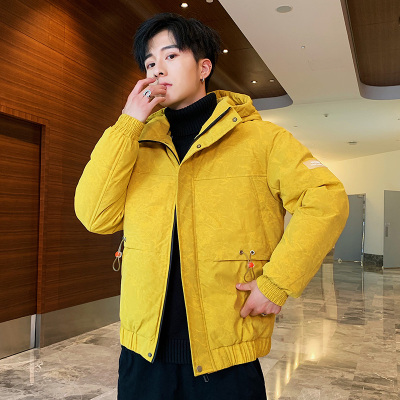 蒙洛里克棉衣男士秋冬季连帽外套2019新款潮牌工装时尚棉服冬装韩版潮外衣M9802