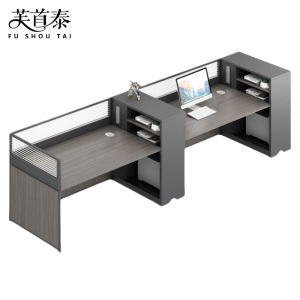 芙首泰屏风办公桌双人位300*60*110cm张