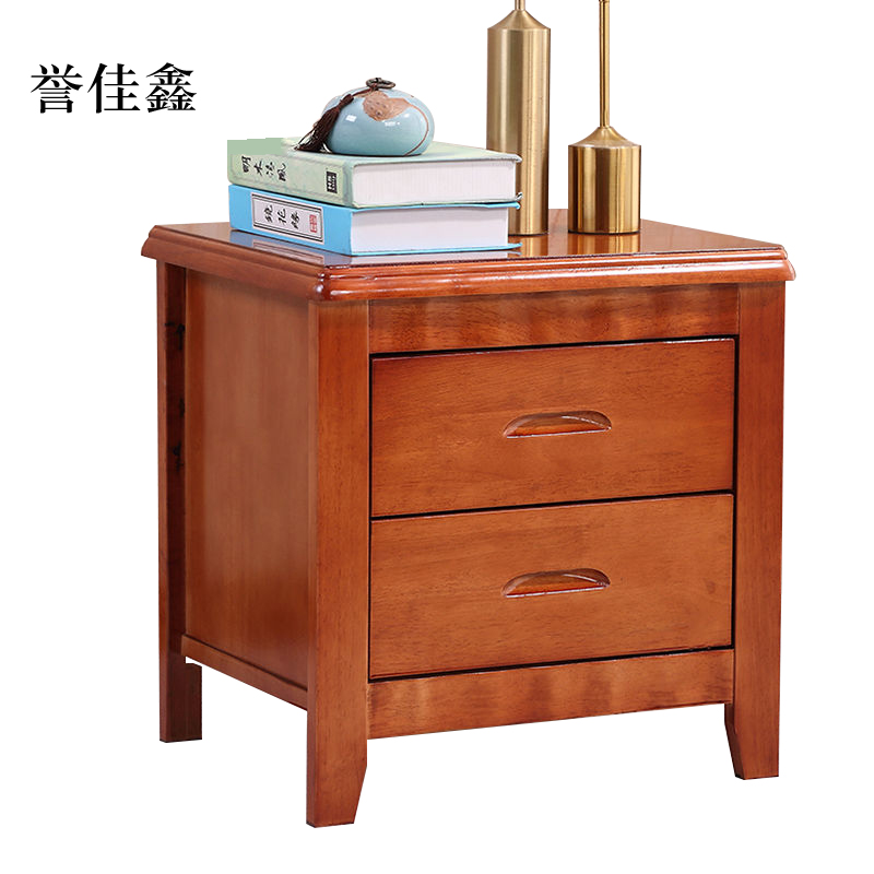 誉佳鑫床头柜简约现代卧室床边储物柜标准款海棠色50*41*50cm