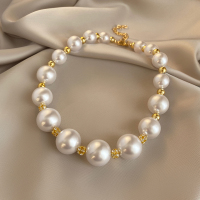 闪钻珍珠项链女款2025新款气质小众精致颈链锁骨链轻奢高级感项饰送女朋友老婆情人节七夕生日礼物