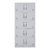 阿拉贡收纳柜财务档案柜资料柜加厚文件柜办公室带锁铁皮柜十门更衣柜