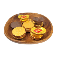 百诺金币牛奶巧克力元宝牛奶巧克力散装婚礼喜糖休闲零食品扭结夹心