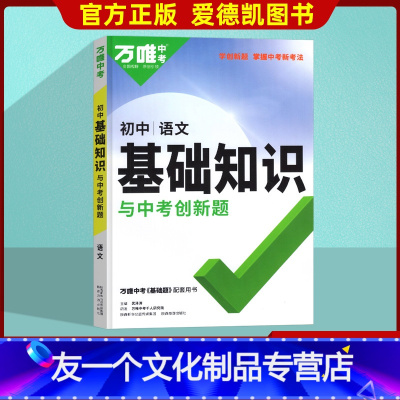 语文 初中通用 [友一个正版]2022新版初中语文基础知识大全专项训练全国通用版789七八九年级手册初一初二初三复习资料