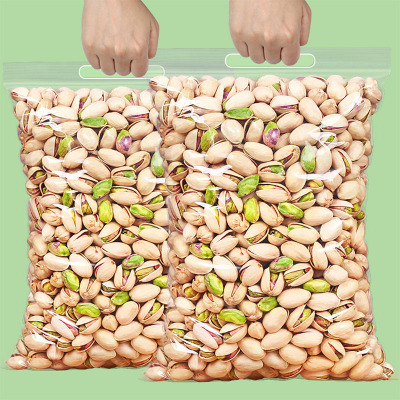大颗粒开心果500g袋装散称斤盐焗原色无漂白自然开口坚果仁