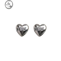 JiMi秋冬氛围感爱心设计款耳环女小众高级感轻奢2023年新款潮miu耳饰