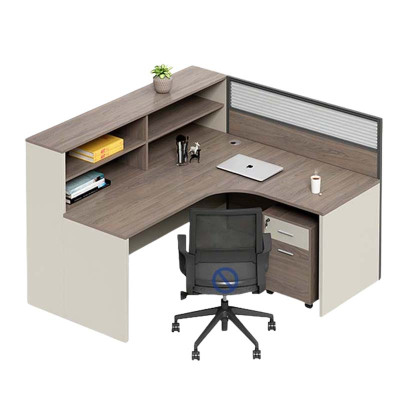 铭威盾职员办公桌员工位卡座屏风位桌椅组合单人位含柜[不含椅]