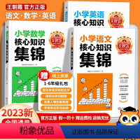 全套3本[语文+数学+英语]知识集锦 小学通用 [正版]核心知识集锦语文数学英语基础知识大盘点一二三四五六年级小学知识大