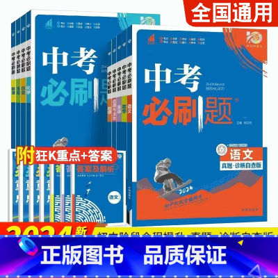 [单本]数学中考必刷题 全国通用 [正版]2024版中考合订本语文数学英语物理化学生物地理道德与法治历史九年级上下册初中