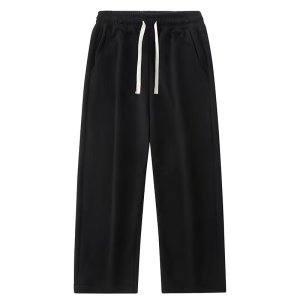 ins潮流裤子男华棉复合宽松大码休闲春秋直筒长裤运动裤