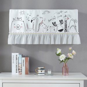 家柏饰(CORATED)空调罩挂机防尘罩北欧开机不取挂式空调套 简约动物 1P~1.5P[空调长度83-88cm适用]