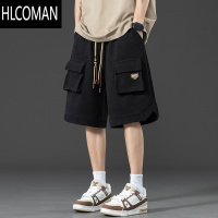 HLCOMAN男士大码工装短裤夏季薄款宽松运动裤休闲百搭冰丝五分中裤子
