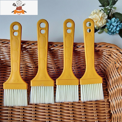 可高温烧烤毛刷厨房烙饼家用油刷烘培料理食品级油刷 敬平 黄柄油刷4把