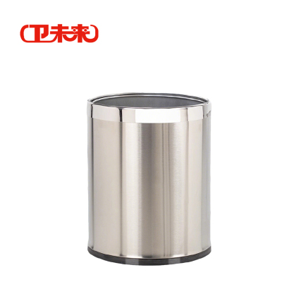 卫未来 不锈钢垃圾桶 10L单层不锈钢 个