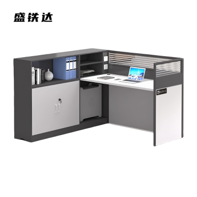 盛铁达 财务桌单人位带活动柜1500*1400*1100mm STD-XTCW05 张