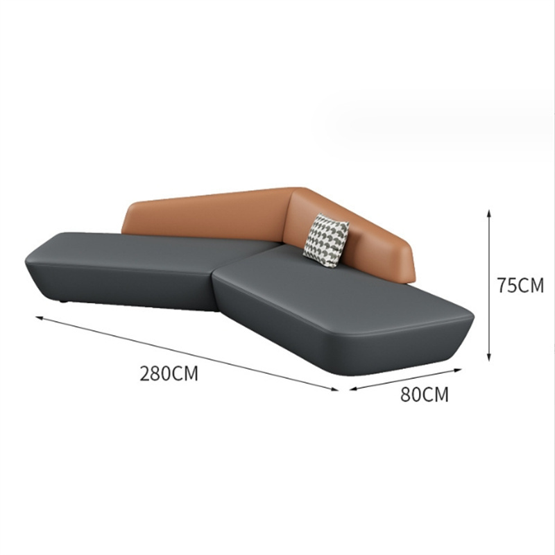 白寅 BY-SHSSF-006 280厘米长沙发 深灰色(单位:张)