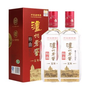 泸州老窖 特曲 五年 52%vol500ml*2瓶 浓香型白酒 收藏 自饮 送礼 2970