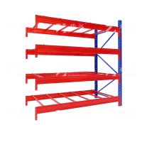 臻远 ZY4121530 重型货架仓储高位货架单层称重1000kg 蓝橘色副架4层