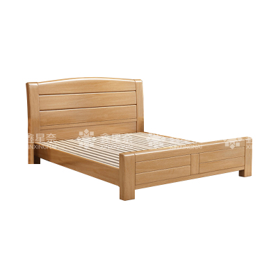 鑫星奈 XXN4031230 实木床原木色1.5米单人床