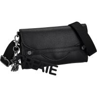 Kipling凯浦林单肩包女轻便实用百搭容量大黑色字母挂饰金属扣