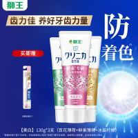 LION狮王齿力佳酵素美白牙膏氨基酸去黄清新口气含氟官方正品