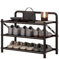 彭梵黑色可折叠鞋架