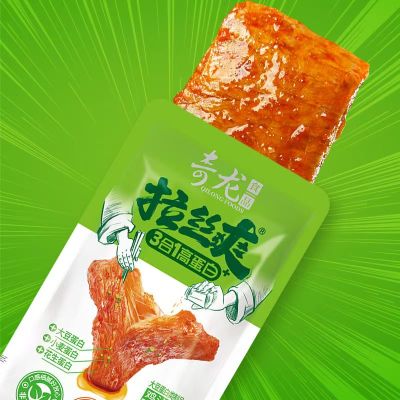 [500克随机混合口味]张奇龙独门拉丝爽手撕素牛排大豆蛋白鸡汁便宜豆干休闲辣味零食