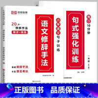 推荐[全2册]句式训练+修辞手法 小学二年级 [正版]荣恒 小学语文句式强化训练扩句仿写组词造句照样子写句子强化训练一二